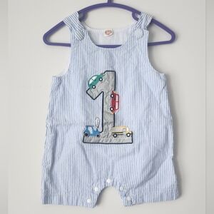 1st Birthday Car Romper 12-18 Months